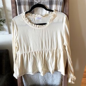 Vestique Small ruffled peplum blouse